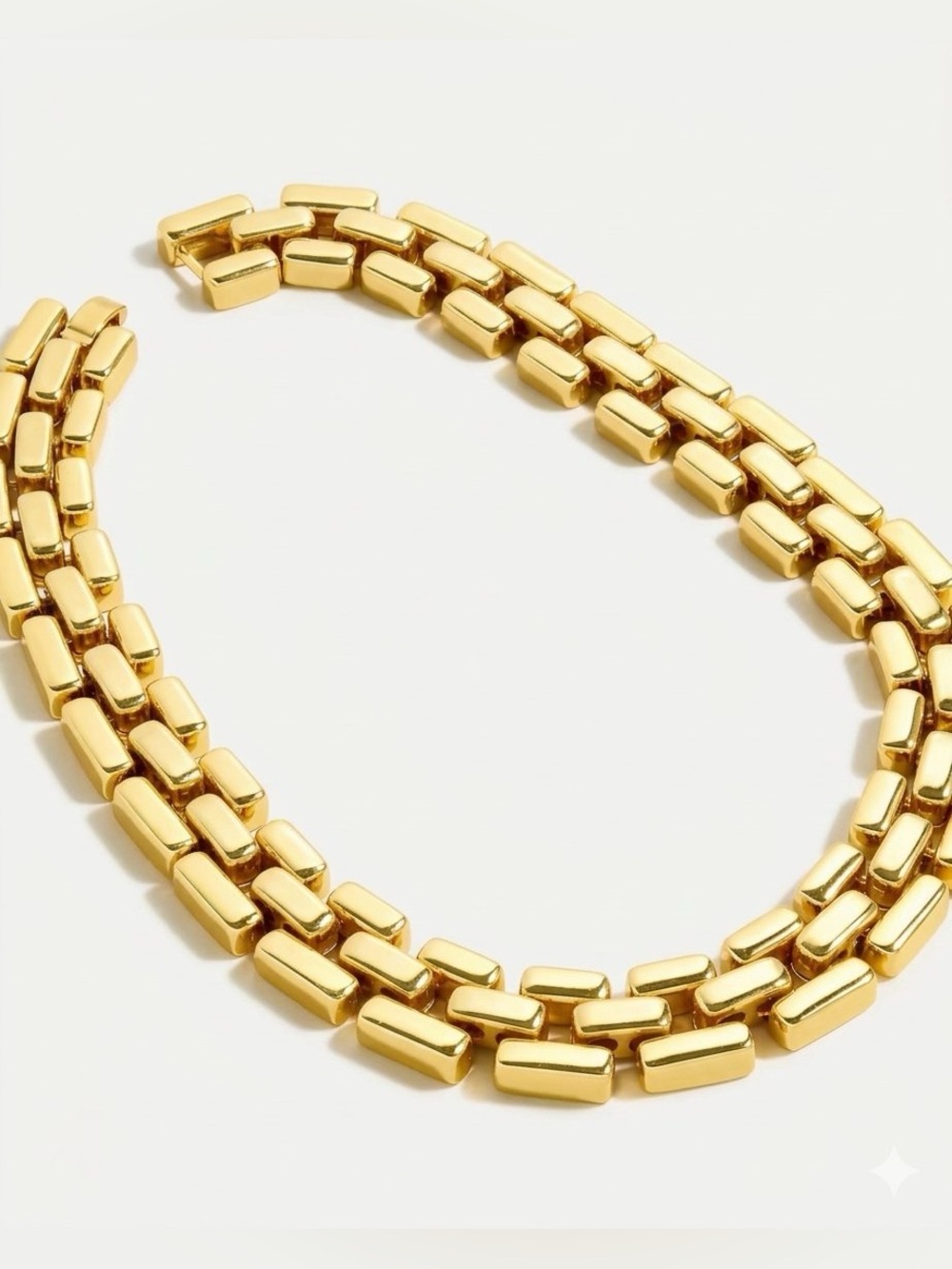 RARE NWT J.Crew Gold Flat-Link Necklace